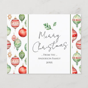 Papier Arbre d'aquarelle rétro Joyeux Noël