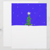 Papier Arbre de Noël (Devant / Derrière)