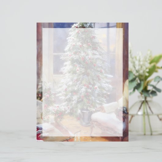 Papier Arbre de Noël à l'ancienne (Debout devant)