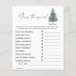 Papier Arbre de Noël - Devinez le prix Jeu