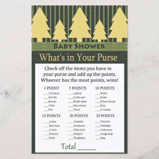 Papier Arbre de Noël d'or Ce qui est dans votre jeu de sa (Devant)