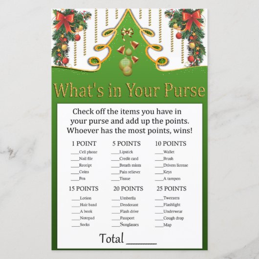 Papier Arbre de Noël d'or Qu'est-ce que dans votre jeu de (Devant)