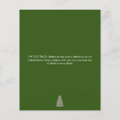 Papier Arbre de Noël élégant Rouge Vert Fête de Noël (Dos)