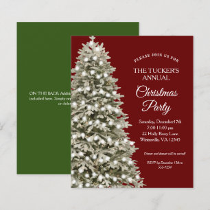 Papier Arbre de Noël élégant Rouge Vert Fête de Noël