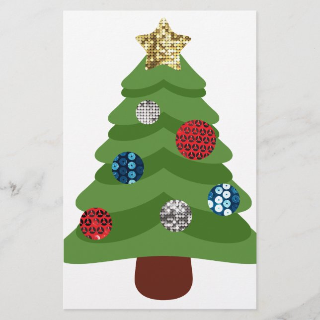 Papier arbre de noël émoji (Devant)