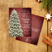 Papier Arbre de Noël Russe Rouge Budget de la fête des Fê