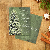 Papier Arbre de Noël rustique Green Holiday Party Budget