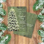 Papier Arbre de Noël rustique Green Holiday Party Budget