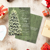 Papier Arbre de Noël rustique Green Holiday Party Budget