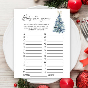 Papier Arbre d'hiver Baby Item Jeu. Jeu baby shower