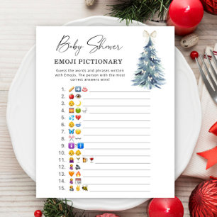 Papier Arbre d'hiver \ Jeu de pictionary Emoji
