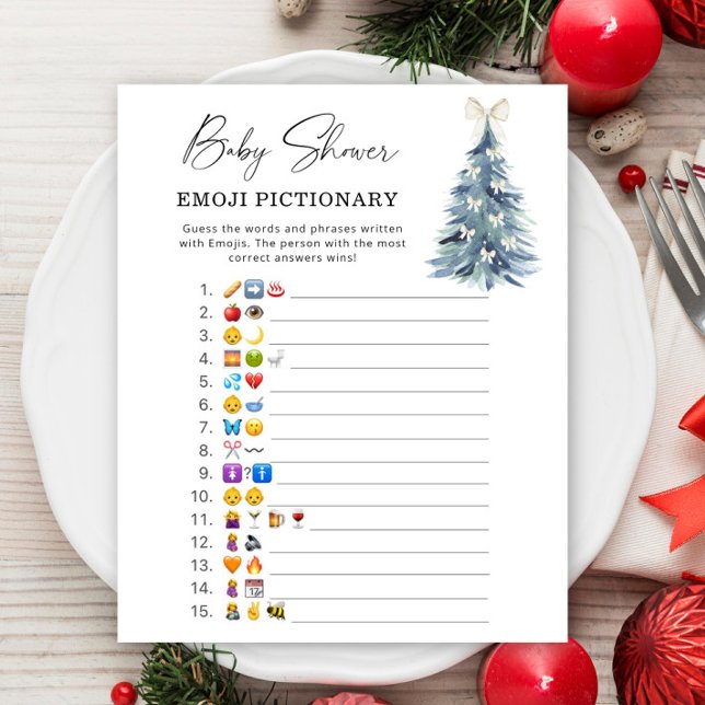 Papier Arbre d'hiver \ Jeu de pictionary Emoji (Créateur téléchargé)