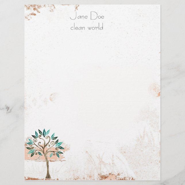 Papier arbre stationnaire (Devant)