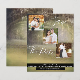 Papier Arbres de la forêt rustique Mariage Photo Enregist