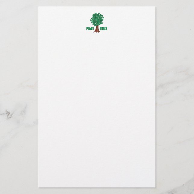 Papier Arbres plantes (Devant)