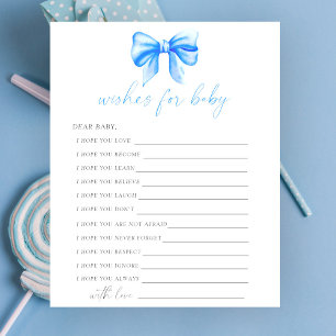 Papier Arc bleu - Partie voeux pour le jeu pour bébé