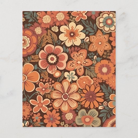 Papier Arc Budget Super Rétro les années 70 Mariage Flora (Dos)