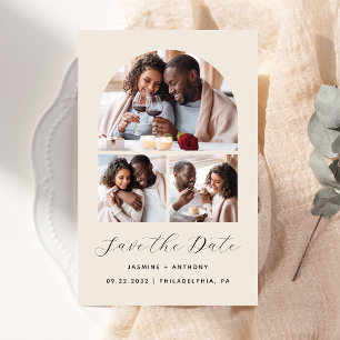 Papier Arc budgétaire 3-Photo Collage Beige Enregistrer l