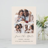 Papier Arc budgétaire 3-Photo Collage Beige Enregistrer l (Debout devant)