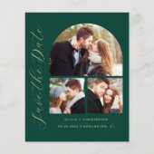 Papier Arc budgétaire 3-Photo Collage vert Enregistrer la (Devant)