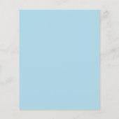 Papier Arc de photo bleu clair garçon Baptême invitation (Dos)