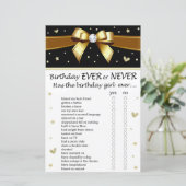 Papier Arc d'or Anniversaire Jamais ou jamais Jeu (Debout devant)