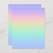 Papier Arc-en-ciel pastel (Devant / Derrière)