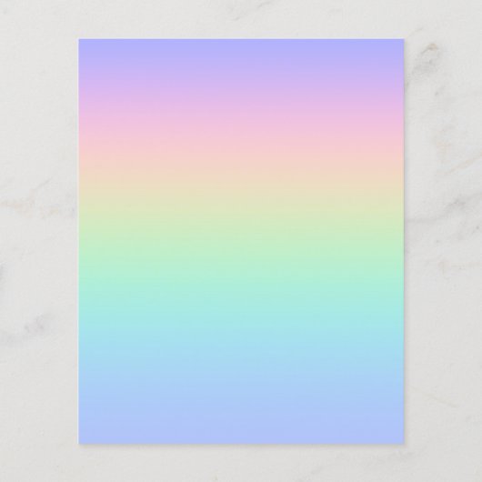 Papier Arc-en-ciel pastel (Dos)