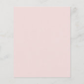 Papier Arc floral tropical Budget Mariage d'été Inviter (Dos)