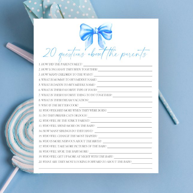 Papier Arc - Jeu de société | 20 questions sur les parent (Créateur téléchargé)