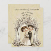 Papier Arc Mariage de la mariée de Whimsical (Devant / Derrière)