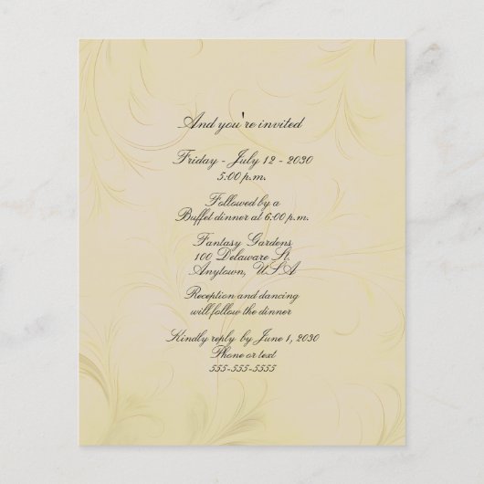 Papier Arc Mariage de la mariée de Whimsical (Dos)