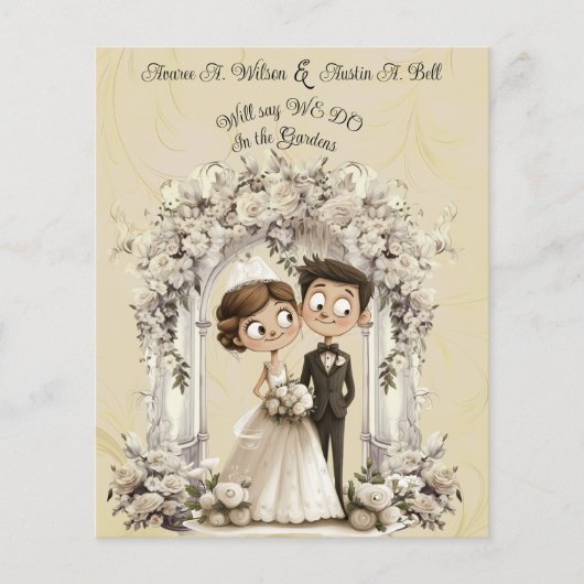 Papier Arc Mariage de la mariée de Whimsical (Devant)