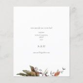 Papier Arc Romance d'automne Mariage Floral (Dos)