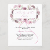 Papier Arc rose floral Elle attache la Fête des mariées d (Devant)