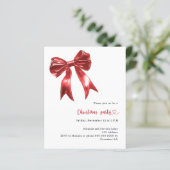 Papier Arc rouge blanc invitation à Noël (Debout devant)