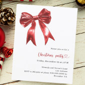 Papier Arc rouge blanc invitation à Noël