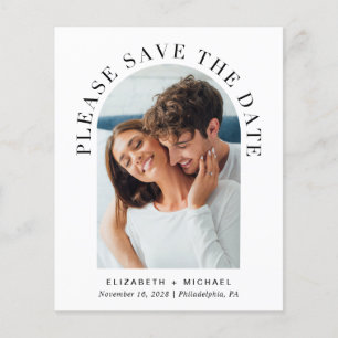 Papier Arch Budget Photo QR Code Enregistrer La Date