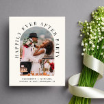 Papier Arch Photo QR Code Cream Wedding Invitation de réc<br><div class="desc">Faire-part élégante et économique, crème légère et invitation à la réception. L'avant présente votre photo mariage dans une arche et "Happily Ever After Party" dans une élégante typographie. Ajoutez vos prénoms, votre date mariage et votre emplacement. Au contraire, personnalisez votre faire-part et votre invitation, ajoutez vos noms dans un script...</div>