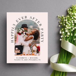 Papier Arch Photo QR Code Invitation de réception de mari