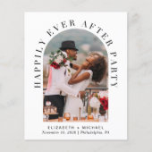 Papier Arch Photo QR Code Mariage Réception Invitation (Devant)