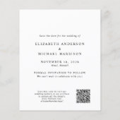 Papier Arch Photo QR Destination Mariage Enregistrer La D (Dos)