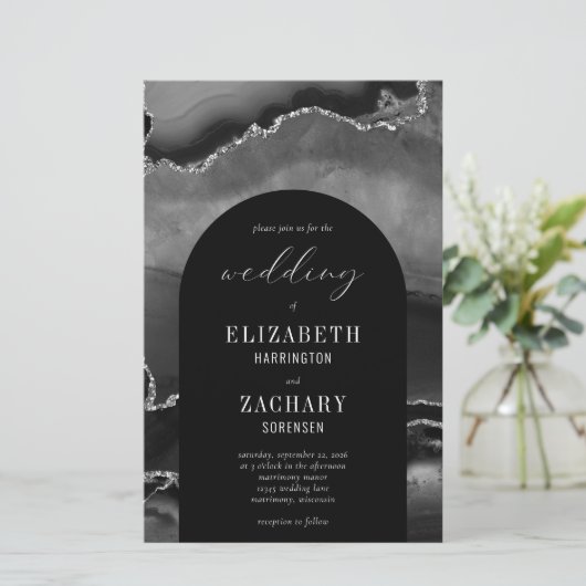 Papier Arche budgétaire Faire-part de mariage d'âge d'arg (Debout devant)