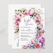 Papier Arche Florale de Budget pour Baby Shower Brunch de (Devant / Derrière)