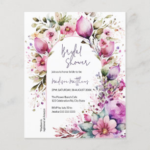 Papier Arche Florale de Budget pour Baby Shower Brunch de