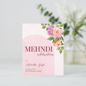 Papier Arche rose avec invitation budget rose (Debout devant)