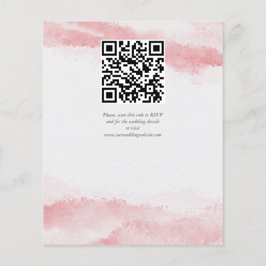 Papier Arche rose rose rose rose budget inviter (Dos)