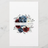 Papier Ardoise bleu Bourgogne blanc ivoire jeu de Fête de (Dos)