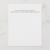 Papier ARGENT | FAIBLE COÛT Simple Élégant Mariage minima (Dos)