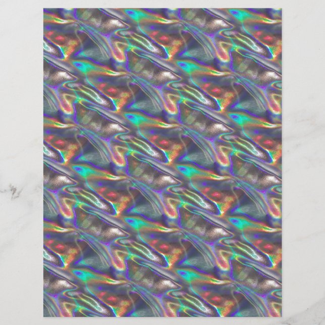 Papier argent holographique (Devant)
